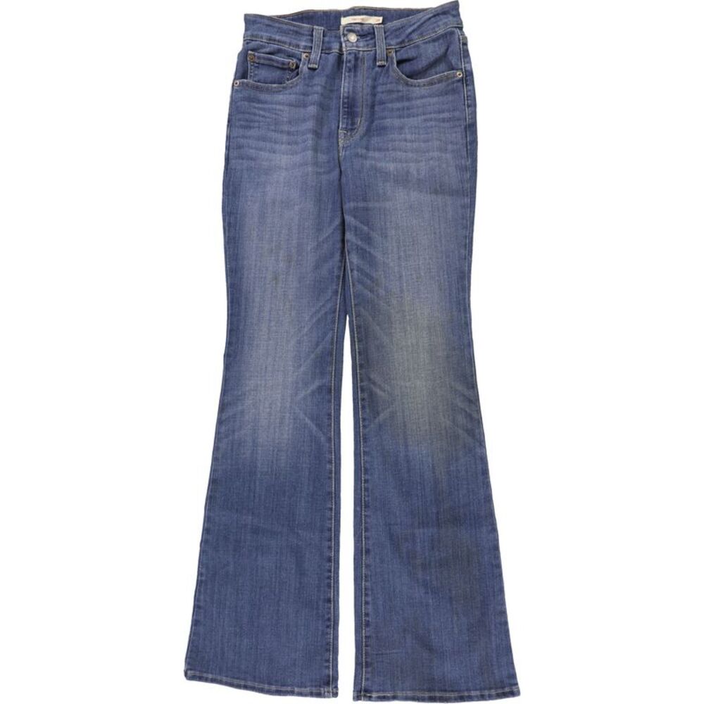 Levi's Womens 726 High Rise Flare Slim Jeans, Blue, 28, DM